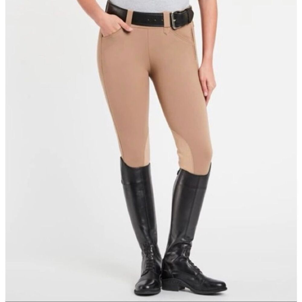 Piper by Smartpak Silicone Knee Patch Breeches Tan Size 28